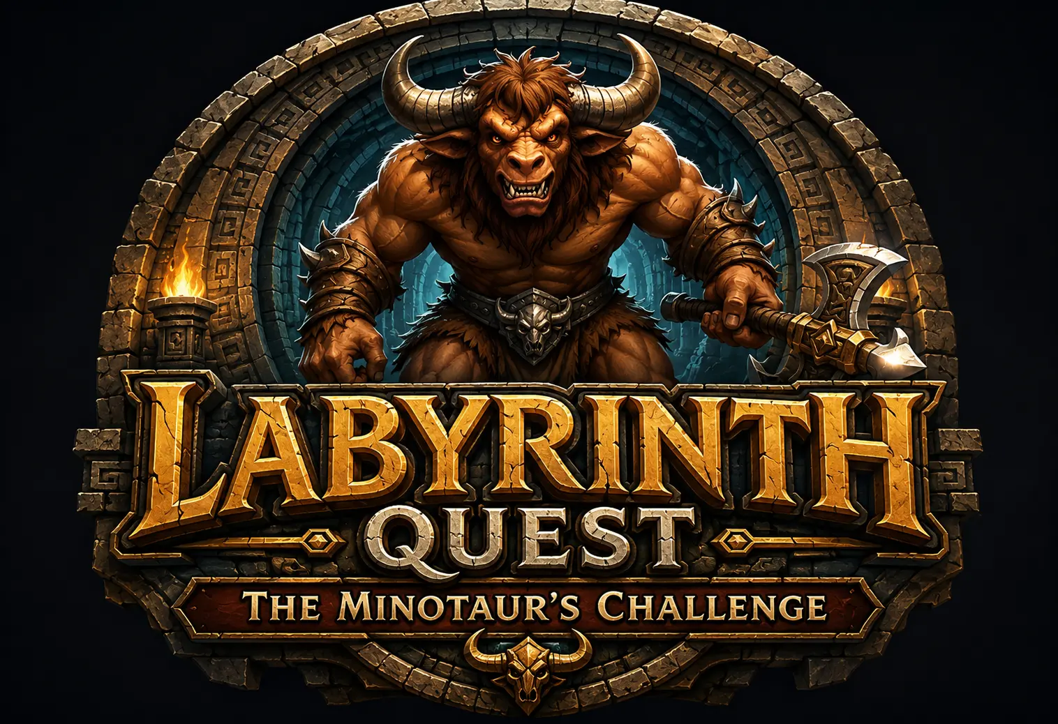Labyrinth Quest: The Minotaur's Challenge