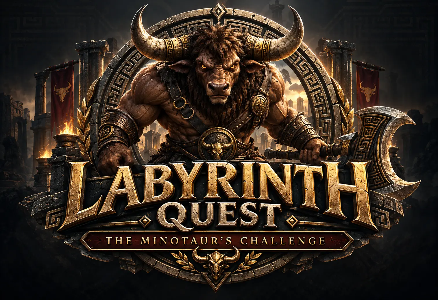 Labyrinth Quest: The Minotaur's Challenge